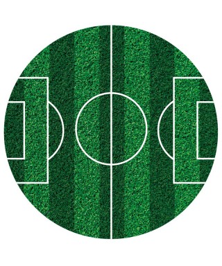 Disque En Sucre Terrain De Foot 16cm A 4 00