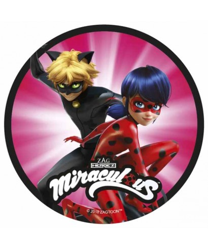 Mmn Ch Casa Y Jardin Otros Miraculous Ladybug Decoration Gateau Disque Azyme Comestible Anniversaire