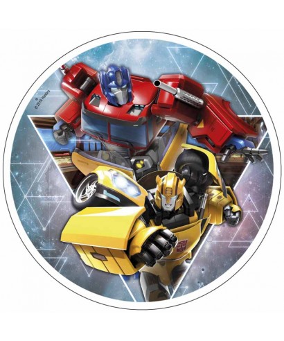 Disque Pate A Sucre Bumblebee Et Optimus Prime Transfomers A 4 00