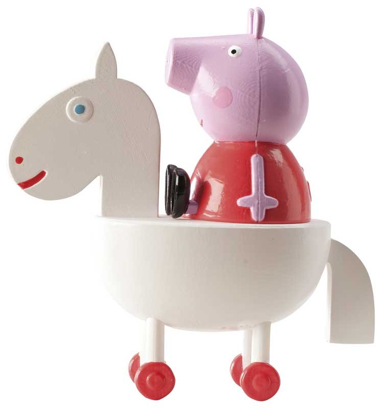 Figurine Peppa Pig Sur Son Cheval Blanc A 4 90