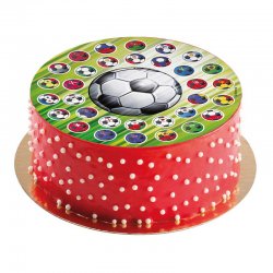 Disque Decoration De Gateau Ballons De Foot A 3 50