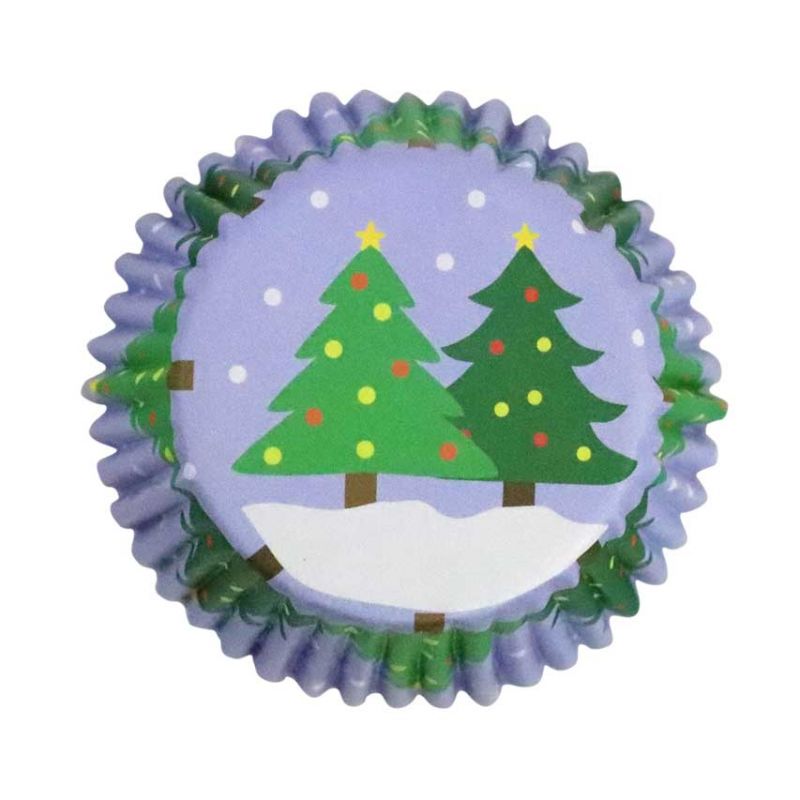 Caissette Noël avec pics flocons – Pâtisserie PARTY