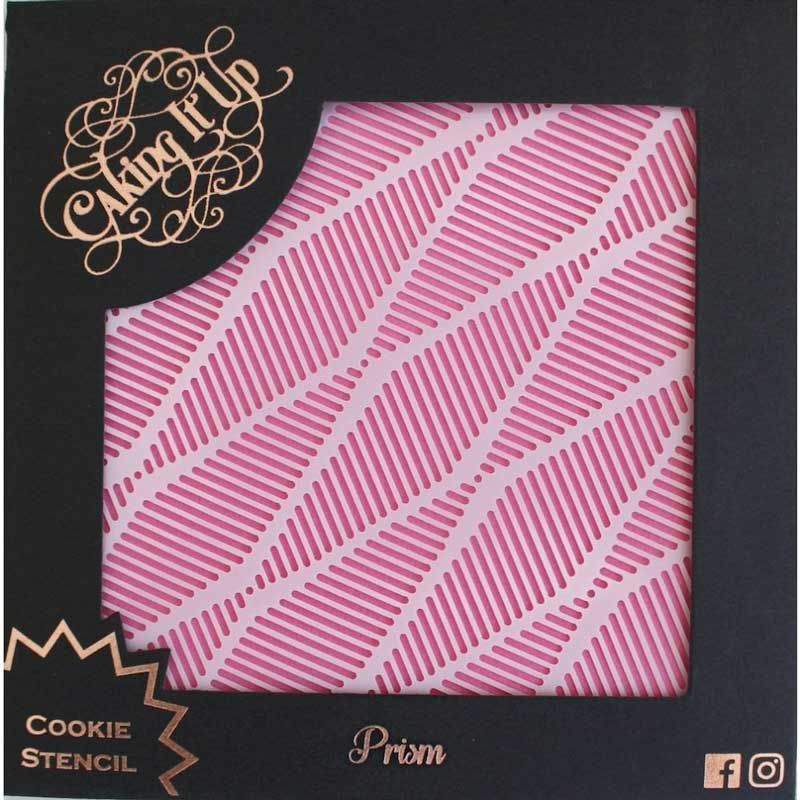 Pochoir, stencil pour biscuit et gâteau Prism Caking it Up Motif au choix