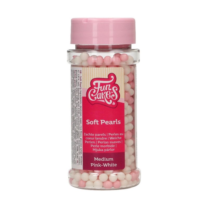 perles comestible Rose-Blanc 60g FunCakes à 3,49 €
