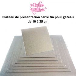 Plateau de présentation rond épais pour gâteau de 10 à 50 cm de dia