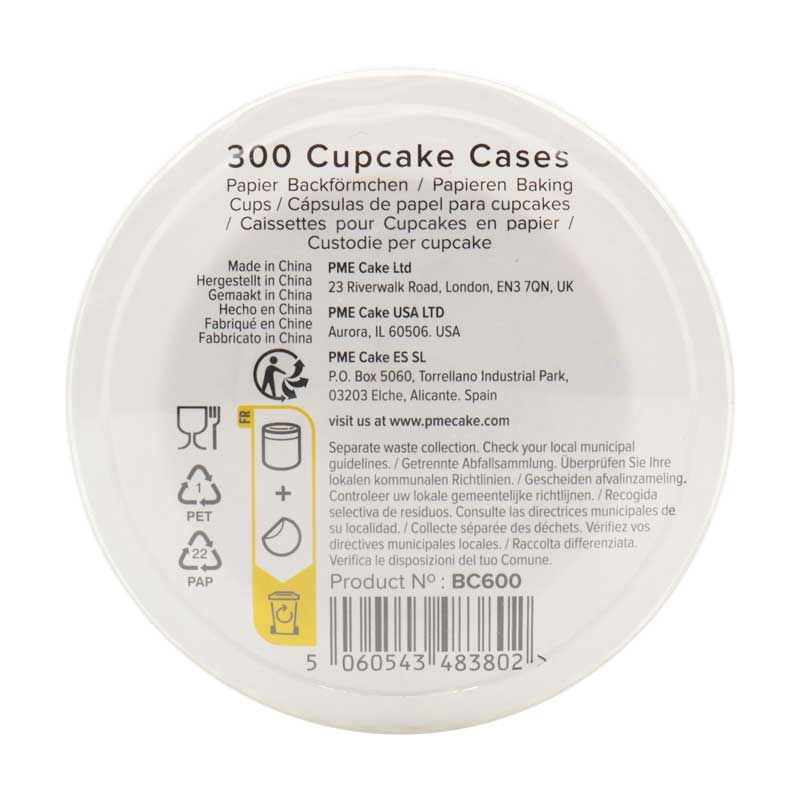 Caissettes à Cupcake Lot de 60 Blanc Cœur - Emballage Simple - Cupcakes/ Caissettes - O'SugarArt