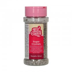 Cristaux de sucre Argent Métalisée 80g FunCakes