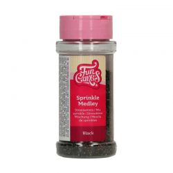 Sprinkle Medley Paillettes FunCakes couleurs noir