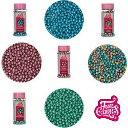 Perles de Chocolat Croquant FunCakes couleurs Métallique aux choix