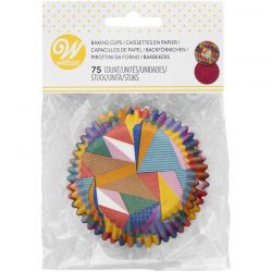 Caissettes Caissettes à Cupcakes Max Triangle All Over pk/75 Wilton