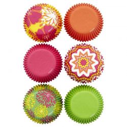 Pack de Caissettes à cupcakes Mix Neon Florals pcs/150 Wilton