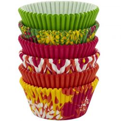 Pack de Caissettes à cupcakes Mix Neon Florals pcs/150 Wilton