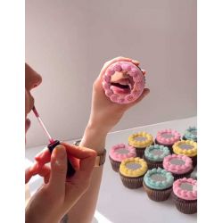 Cake Topper miroir en Acrylique pour cupcake selfie pk/5