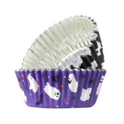 Caissettes à Cupcakes Fantômes Effrayants Halloween pcs/60 PME