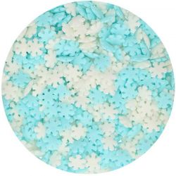 Sprinkles Mix flocons blancs et bleus FunCakes