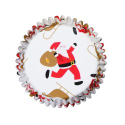 Caissette cupcake Père Noël et Traîneau pk/30 PME