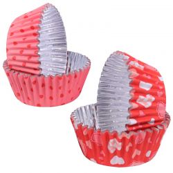 Caissettes à cupcakes en Aluminium Jour Saint Valentin PME