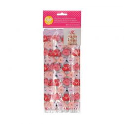 Sachets à friandises coeur Bonbons St Valentin pk/20 Wilton