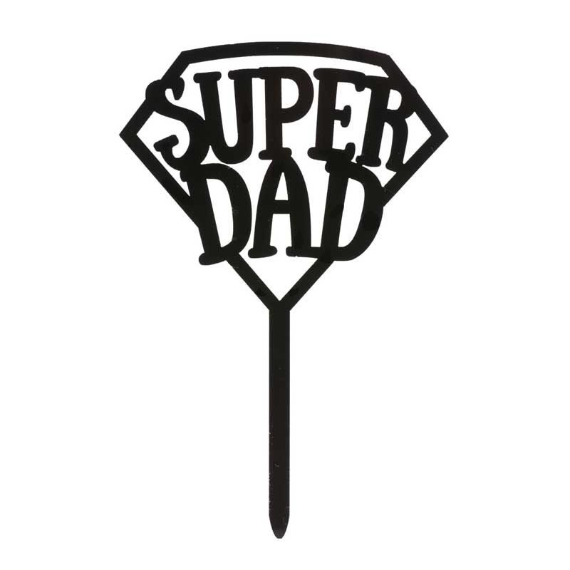 Cake Topper à gâteau Super Dad