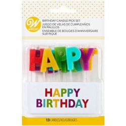 Bougie Happy Birthday Set/13 Wilton