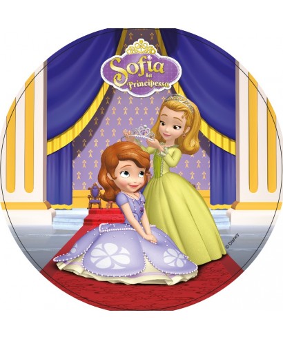 Disque Pate A Sucre Princesses Sofia Et Princesse Ambre Disney A 4