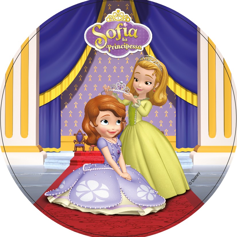 Disque Pate A Sucre Princesses Sofia Et Princesse Ambre Disney A 4