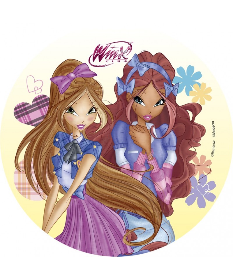 Disque Pate A Sucre Layla Et Flora Winx A 4 00